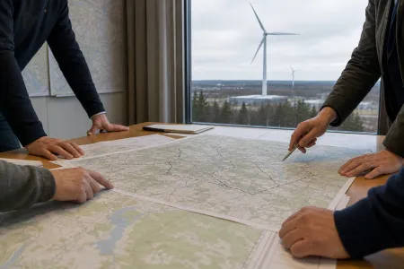 Handlingar och planering för vindkraftsprövning