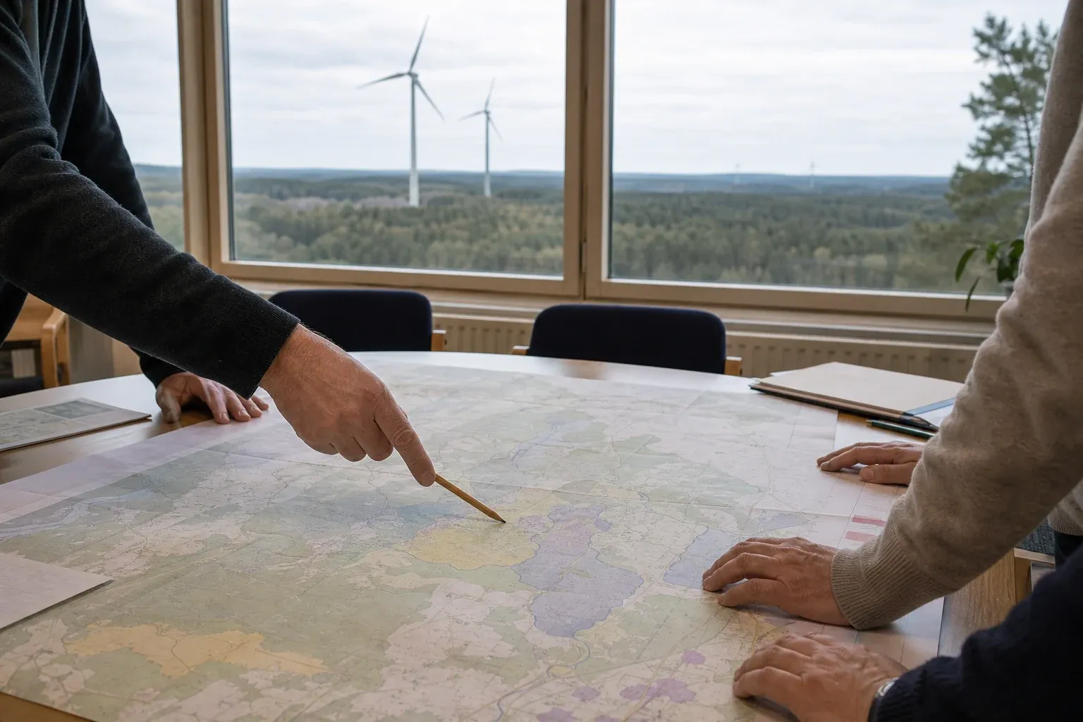 Handlingar och planering för vindkraftsprövning
