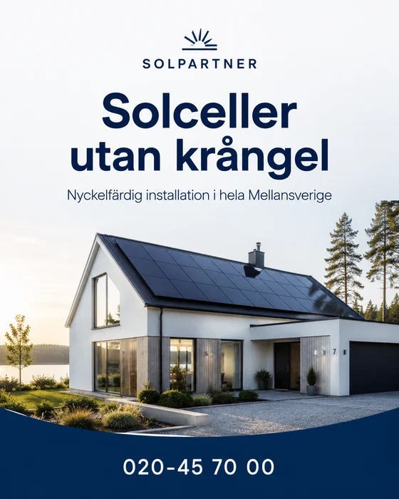 Annons: Solpartner – nyckelfärdiga solceller