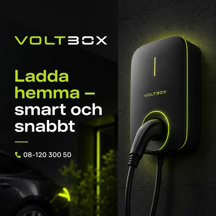 Annons: Voltbox – ladda hemma smart och snabbt
